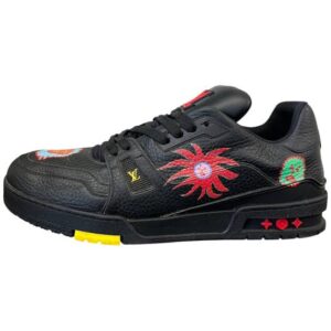 Louis_VuittonX Yayoi Kusama Trainer Black Print