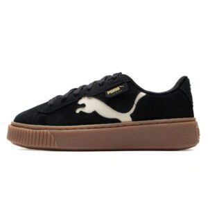 PUMA_Suede Platform Cutout 'Black White Brown'