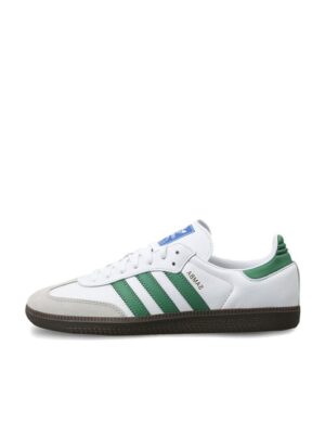 Adidas_Samba cloud white green