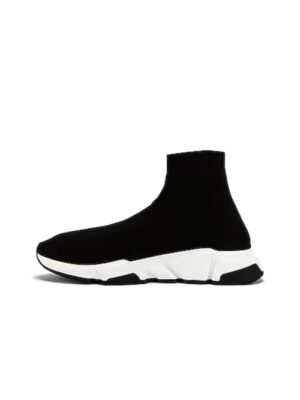Balenciaga_ Speed Recycled Knit Sneaker 'Black/White'